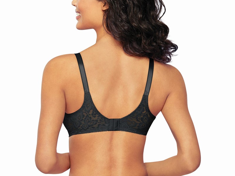 Bali Women's Lace and Smooth Underwire Bra, Black, 38C - Image 3